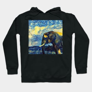 Cute elephant (animal, baby elephant, elephant art, cage the elephant and elephant painting) Hoodie